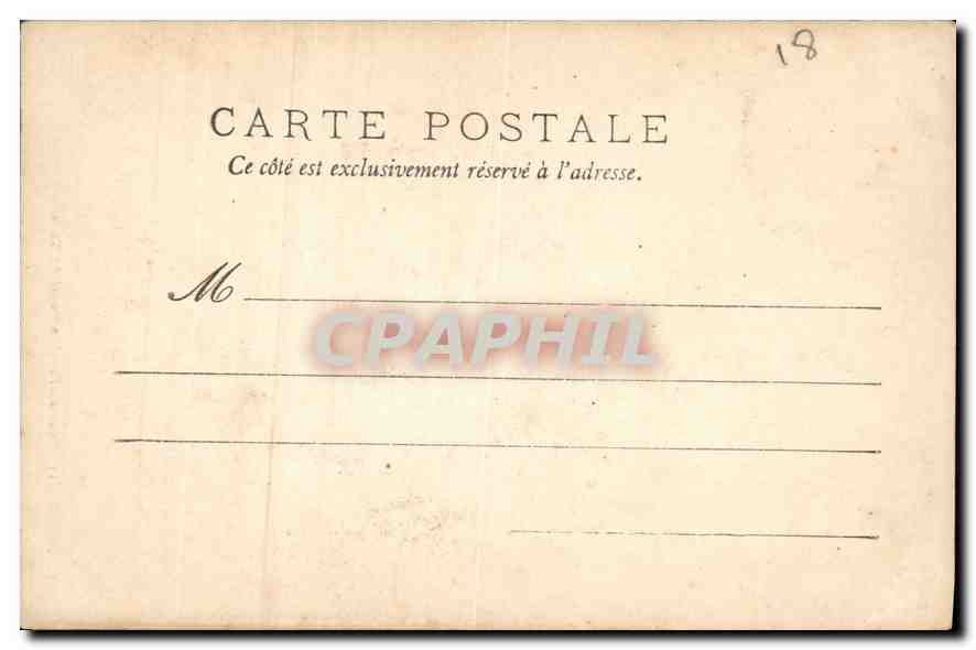 CPA Tour de l'ancien Hotel de Ville  — Rückseite