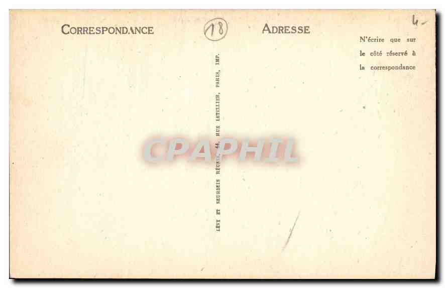 CPA Bourges Hotel Lallemant Porte et encorbellement  — Rückseite