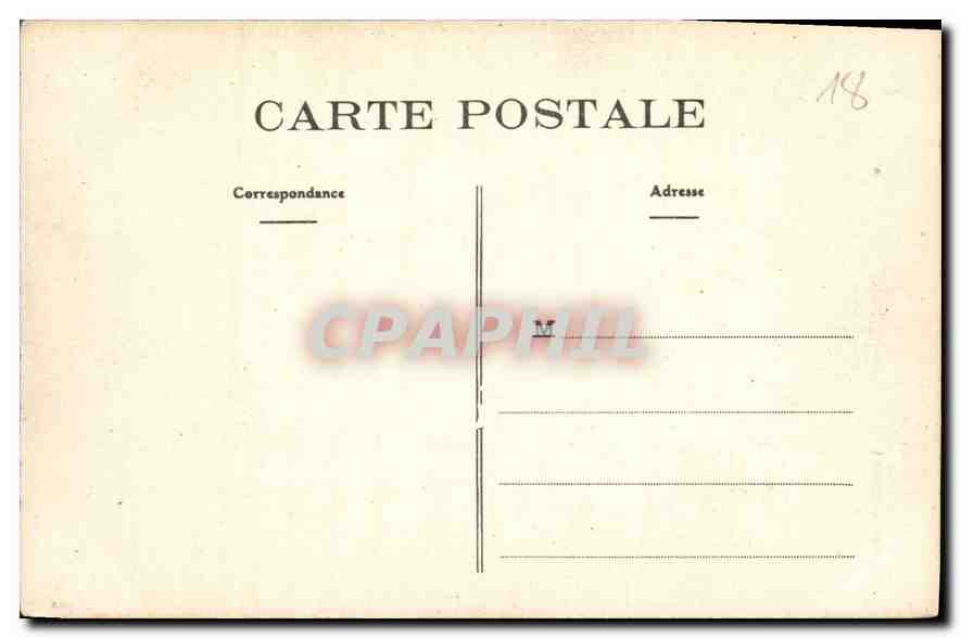 Château de Meillant — Intérieur avec meubles anciens et armoiries — Éditeur non identifié, n° de série 83 — Verso