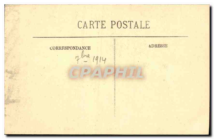 CPA Bourges Le ympan du Porche Central de la Cathedrale Le Jugement Dernier  — Verso