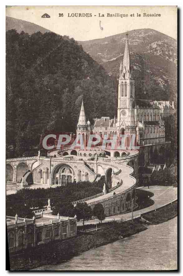 Lourdes - La Basilique et le Rosaire — éditeur : Lourdes, n° 26