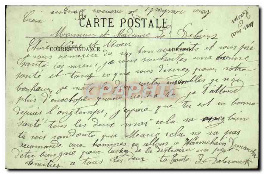 CPA La Vie de Bernadette La Premiere Apparition  — Rückseite