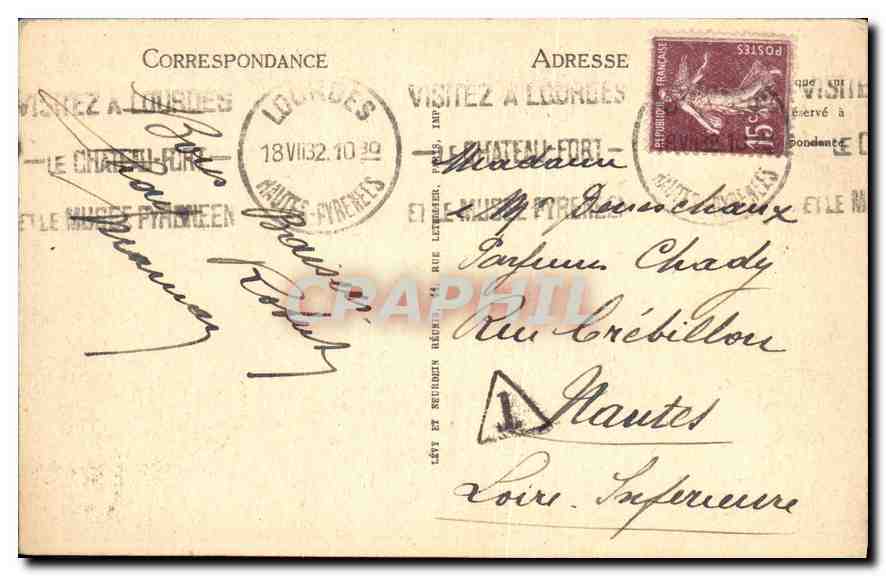 Lourdes — La Basilique et le Monument Interallié — LL n°209 — Rückseite