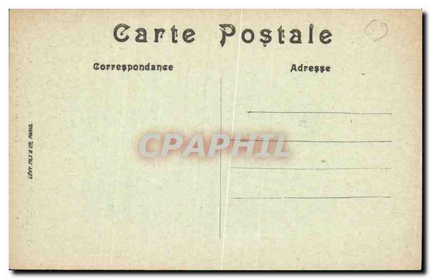 CPA Lyon Palais de justice et Pont du Palais de Justice  — Verso