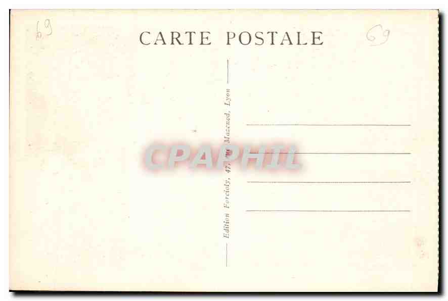 CPA Lyon Illustre Le Pont Morand et coteau de Fourviere  — Rückseite
