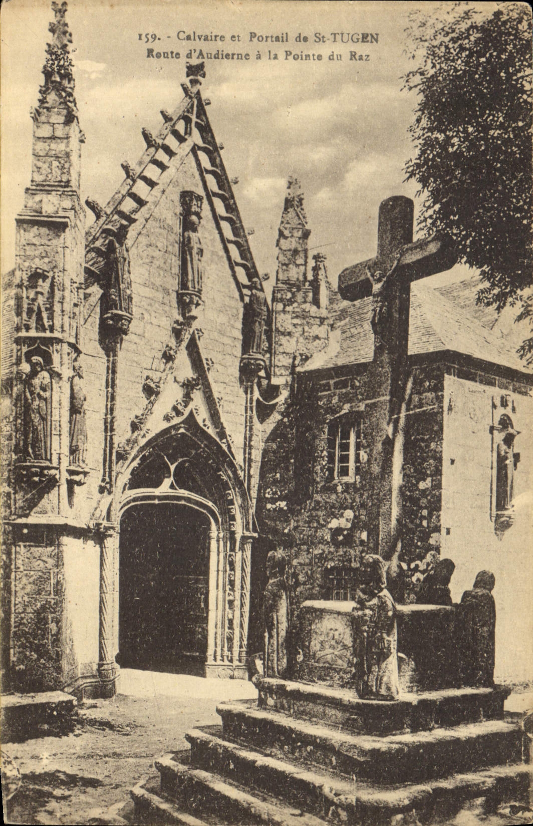 CPA Calvaire et Portail de St Tugen 