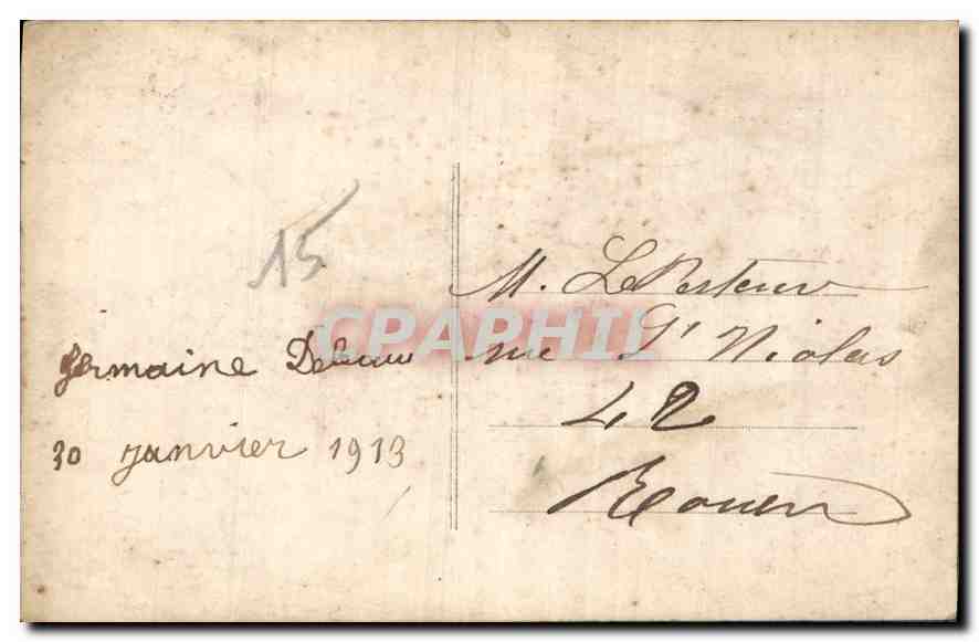 CPA Joyeuse Annee Femme — Verso