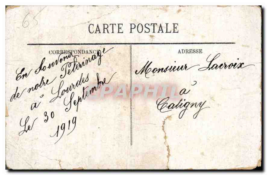CPA Lourdes  — Verso