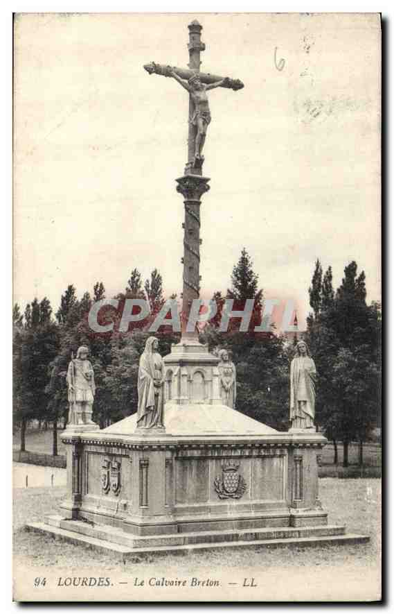 CPA Lourdes Le Calvaire Breton 