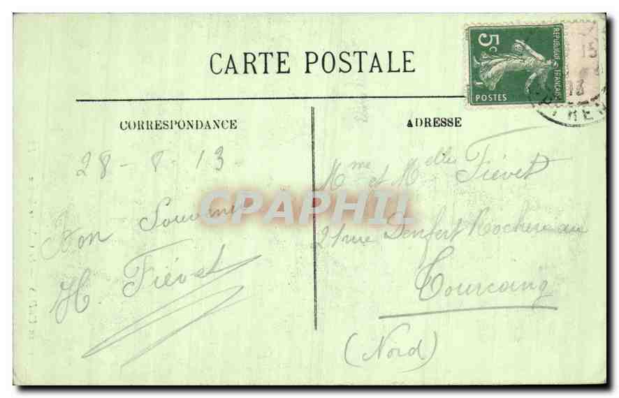CPA Lourdes Le Calvaire Breton  — Verso