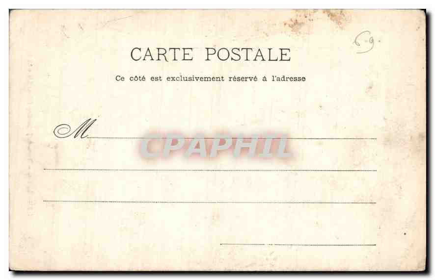 CPA Lyon Buste de J Soulary Place Saint Clair  — Verso