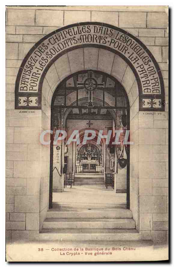 CPA Collection de la Basilique de Bois Chenu Le Crypte Vue generale 