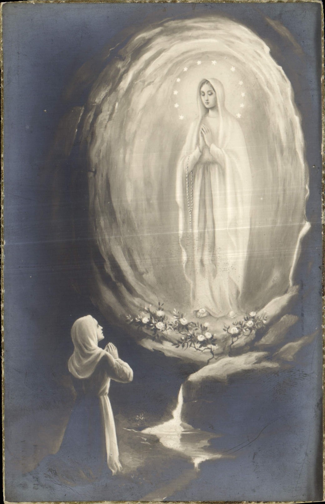 CPA Lourdes Apparition