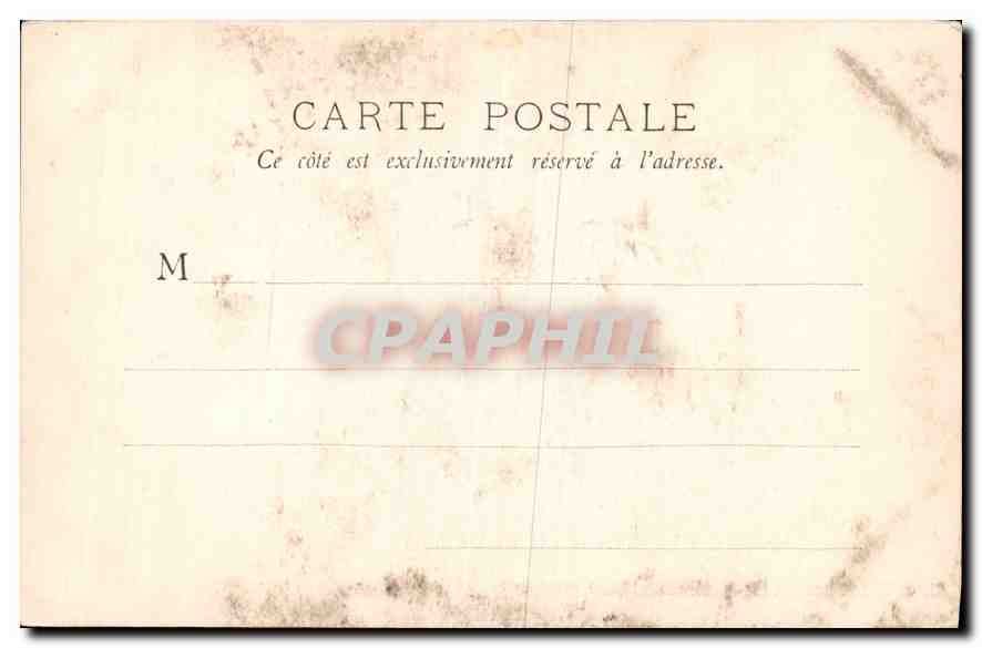 CPA Musee du Luxembourg St Marceaux Genie gardant le secret de la tombe  — Rückseite