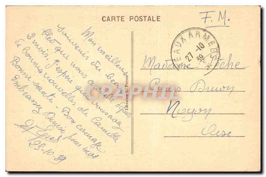 CPA Saint Walfroy par Margut La Colonne de Saint Walfroy  — Rückseite