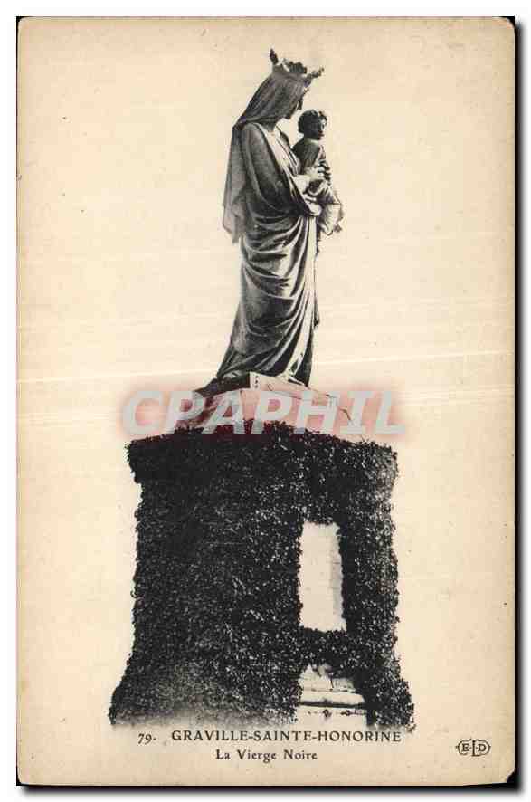 CPA Graville Sainte Honorine La Vierge Notre 