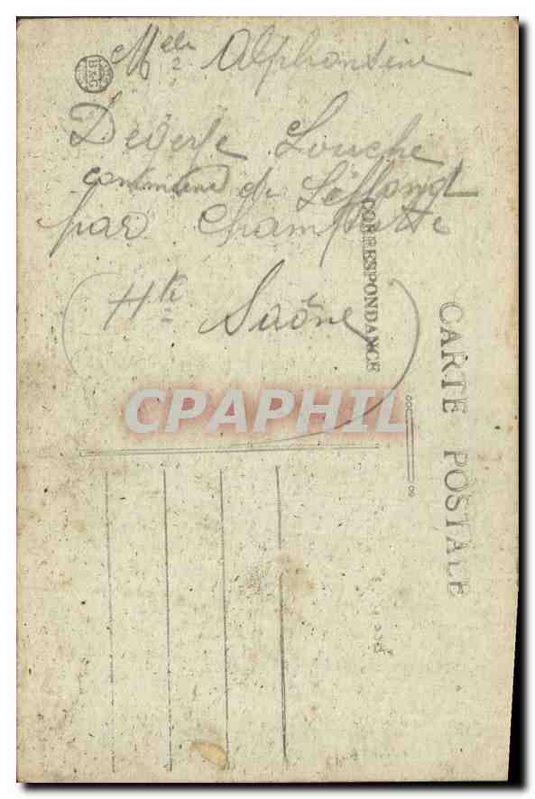 CPA Lyon  Place Carnot Gare de Perrache  — Verso