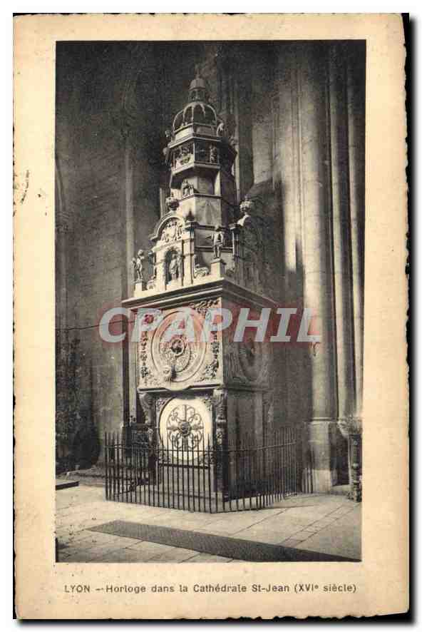 CPA Lyon  Horlage dans la Cathedrale St Jean 