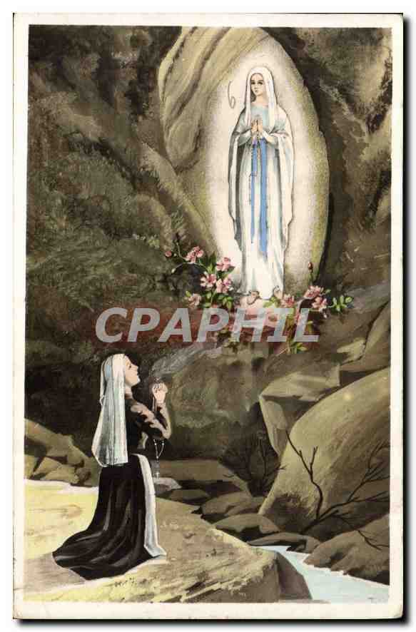 CPA Lourdes Apparition de la Tres Sainte Vierge Bernadette 