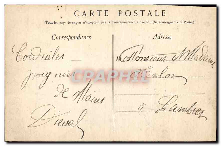 CPA Lourdes Saint Michel  — Verso