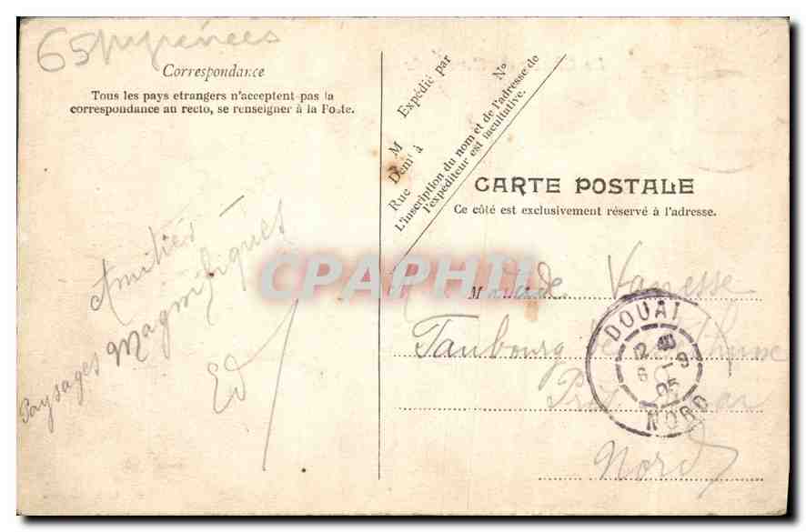 CPA Le Chaos de Gavarnie  — Verso