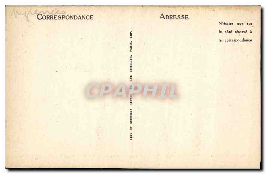 CPA Gavarnie Chermin de la Breche de Tuquerouge Vue sur le Pimene  — Verso