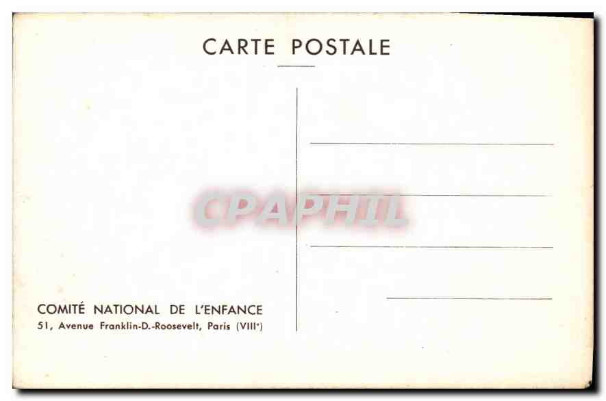 CPA Esquisse de Raphael  — Verso