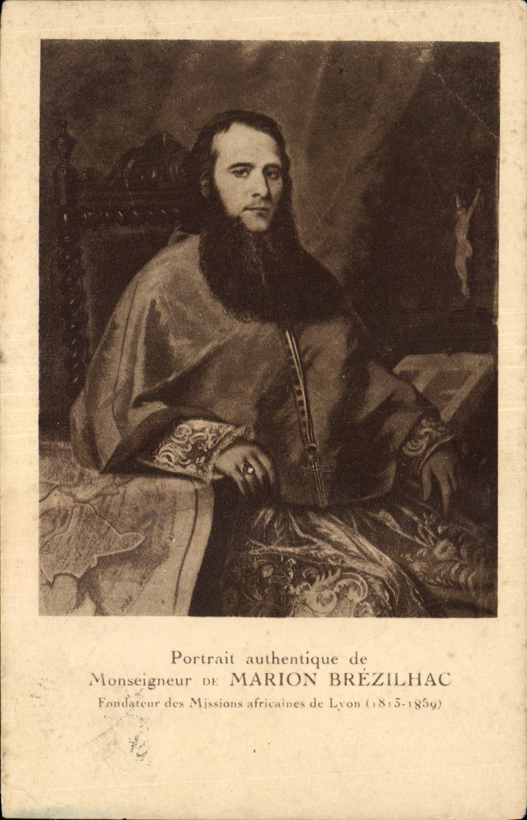 Monseigneur Marion Brézilhac — Fondateur des Missions africaines de Lyon (1813-1859) — Héliogravure