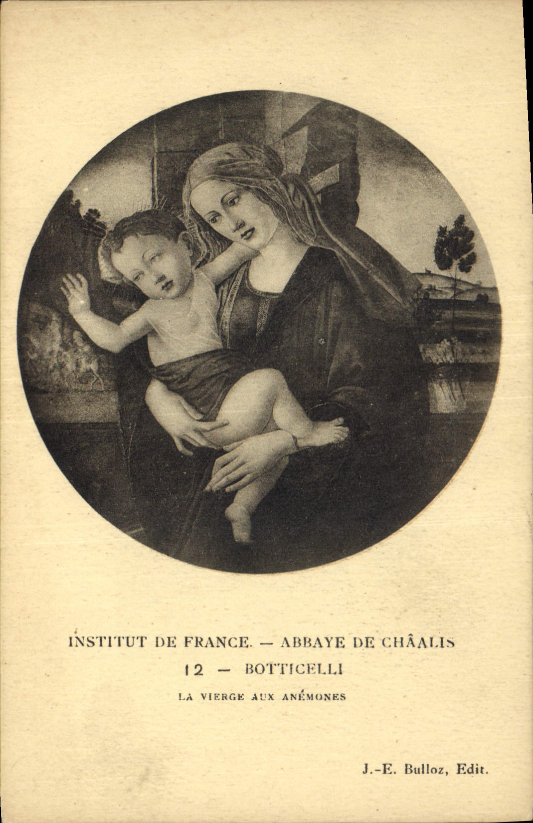 CPA Intitut de France Abbaye de Chaalis Botticelli 