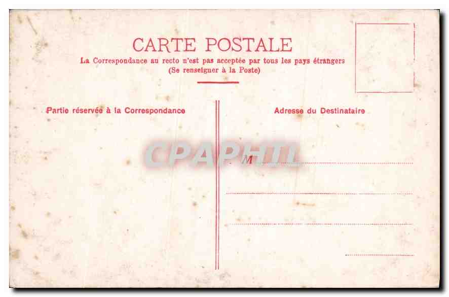 CPA Femme — Verso