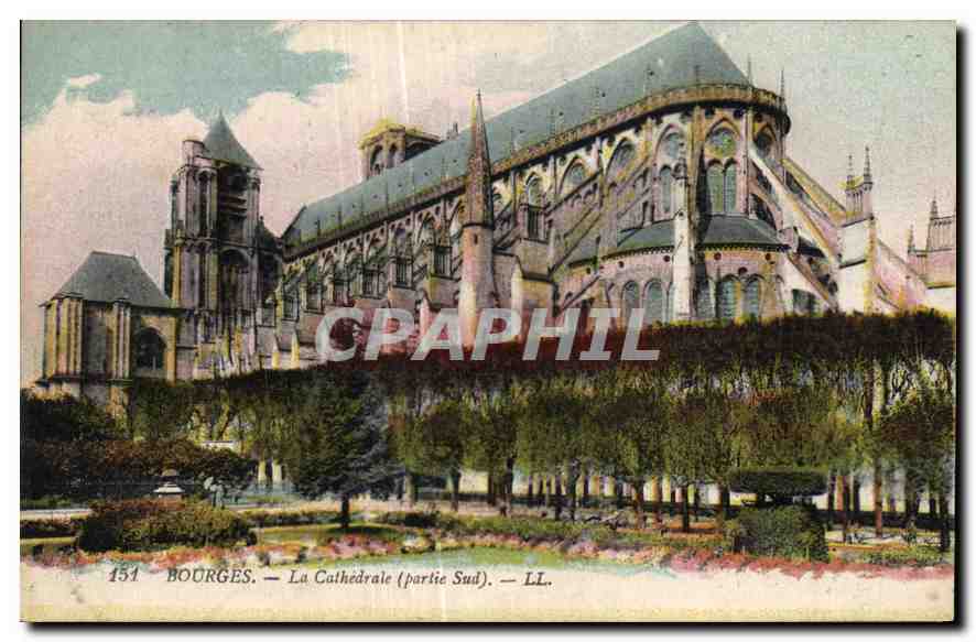Bourges — La Cathédrale (partie Sud) — LL. — N° 151