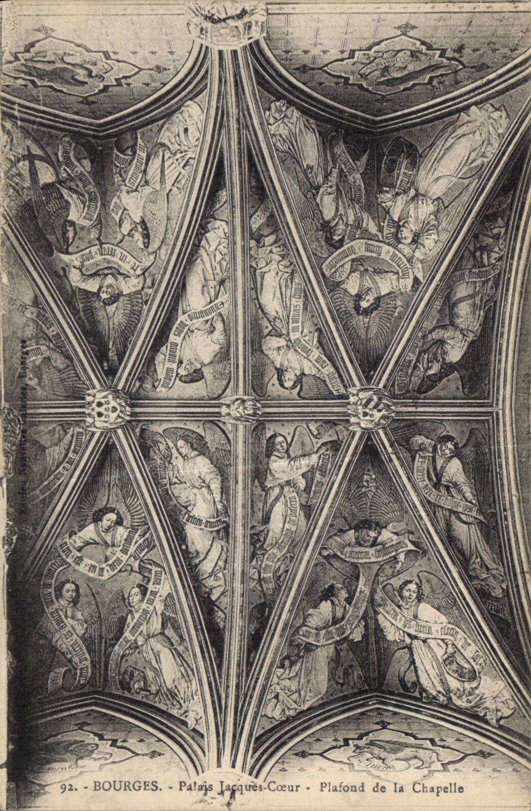CPA Bourges Palais Jacques Coeur Plafond de la Chapelle 