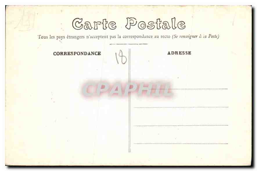CPA Bourges Plafond de la Chapelle de l'Hotel Lallemant  — Rückseite