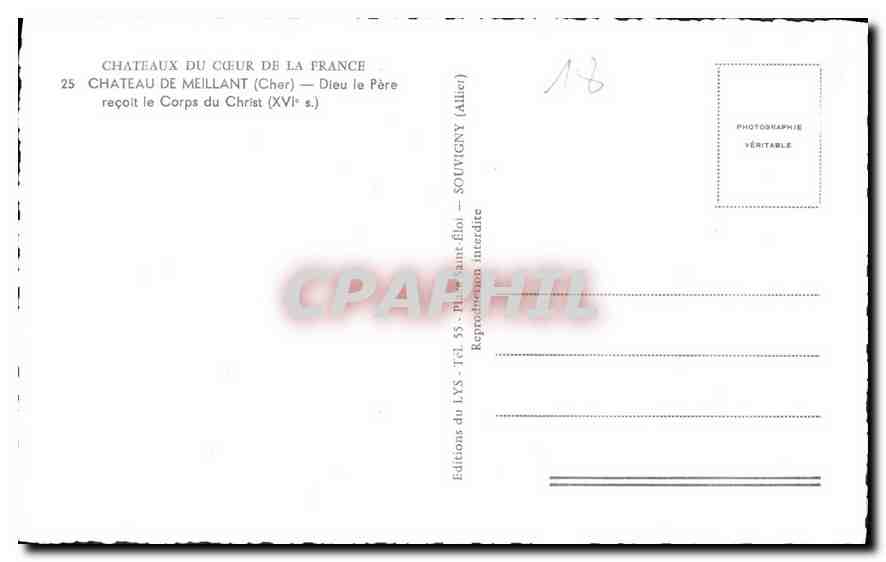 Château de Méillant — Dieu le Père reçoit le Corps du Christ — Éditions du LYS — Verso