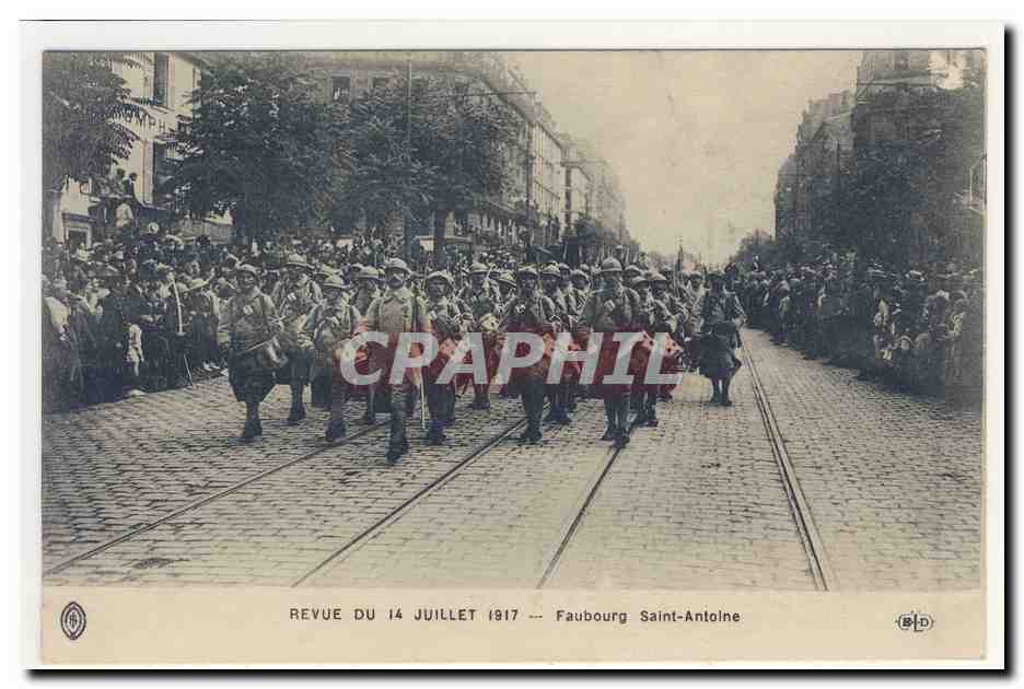 Übersicht vom 14. Juli 1917 — Faubourg Saint-Antoine
