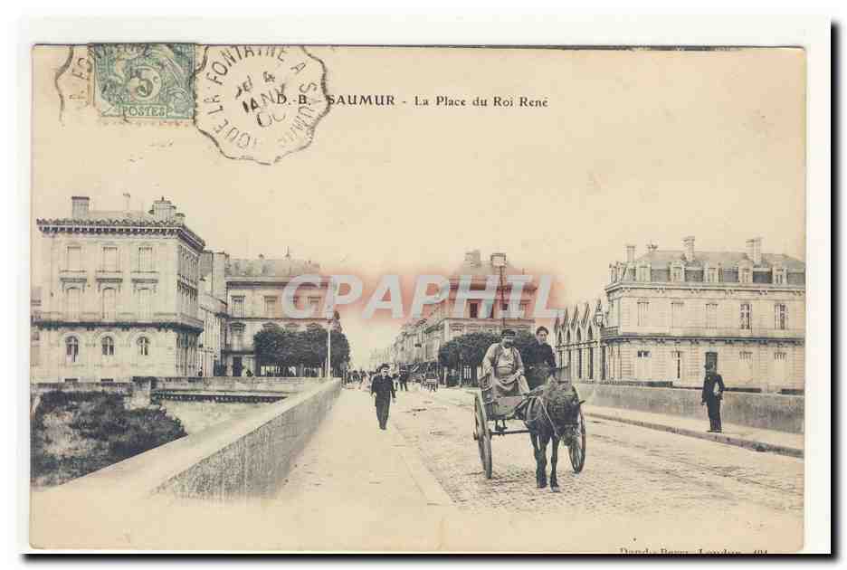 Saumur - La Place du Roi René — F. Fournaine & Cie, n° 404