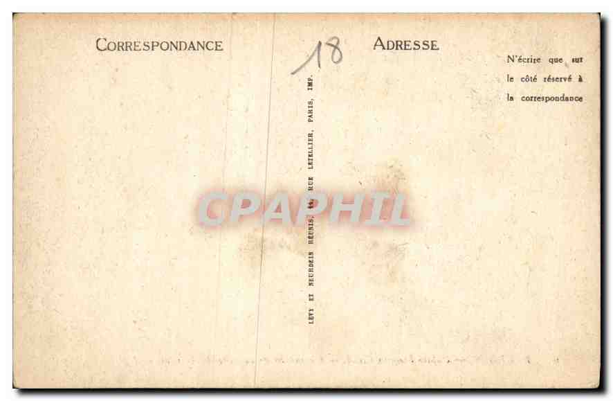 CPA Bourges Palais Jacques Coeur Chemine de la Salle des Gardes  — Rückseite