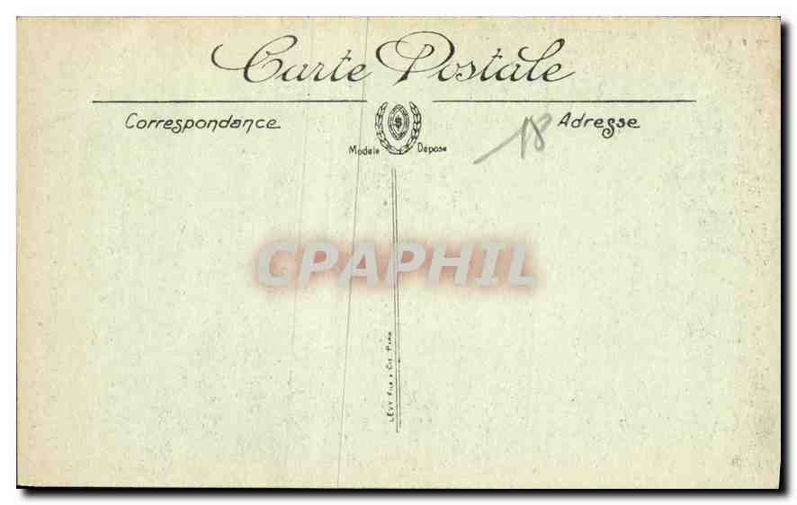 Bourges — La Chapelle. Niche de la femme de Jacques Cœur — LL. N° 161 — Verso