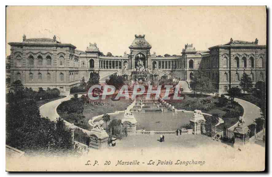 CPA Marseille le Palais Longchamp 