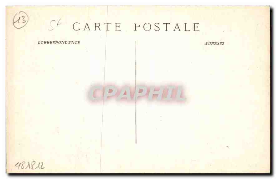 CPA Saint Victor Grande nef de la Crypte  — Rückseite