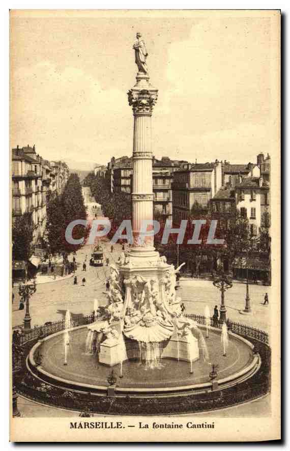CPA Marseille la fontaine Cantini 