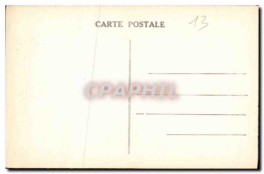 CPA Marseille la Fontaine Cantini  — Verso