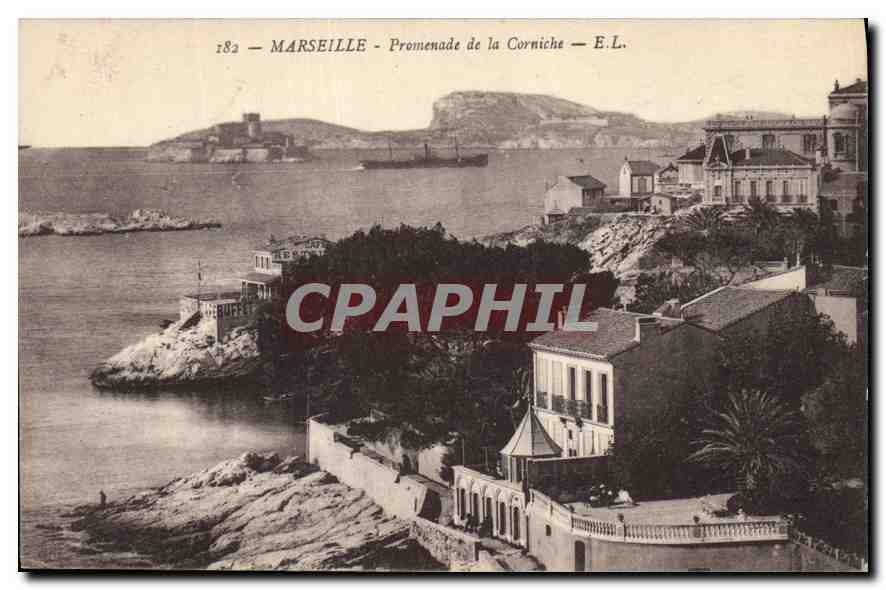 CPA Marseille Promenade de la Corniche 