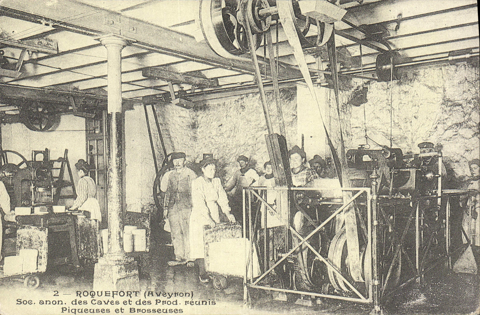 REPRO Roquefort Aveyron Soc onon des Coves et des prod reunis Piqueuses et Brosseuses 