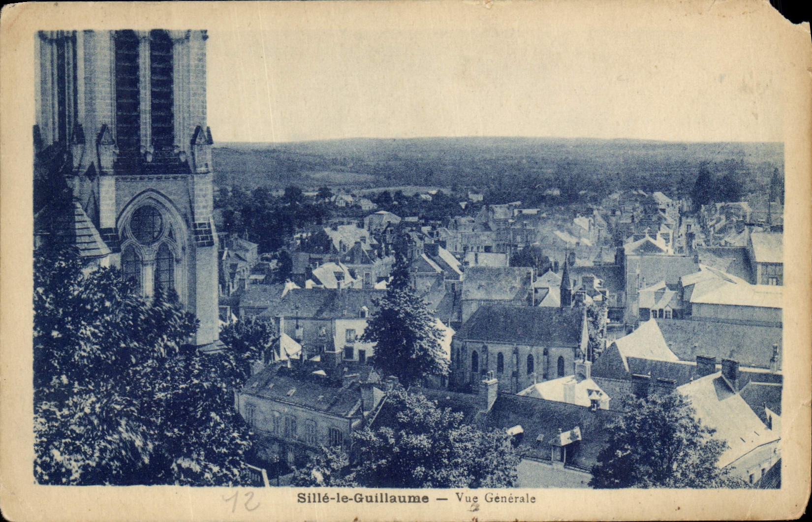 CPA Sille le Guillaume vue generale 