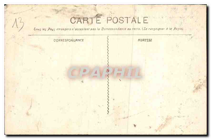 CPA Marseille le Phare Ste Marie  — Rückseite