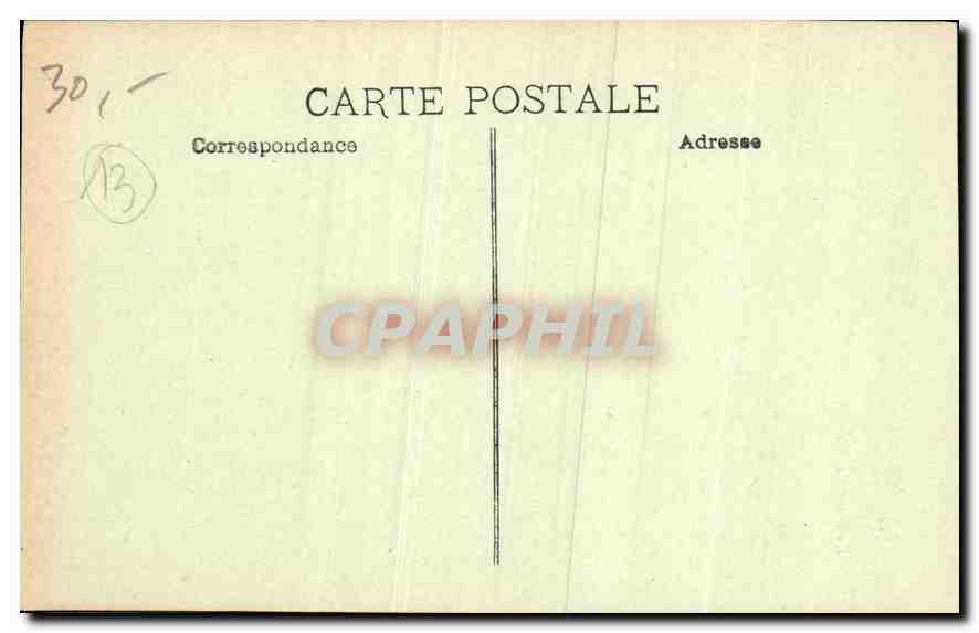 CPA Marseille Fontaine Cantini  — Verso