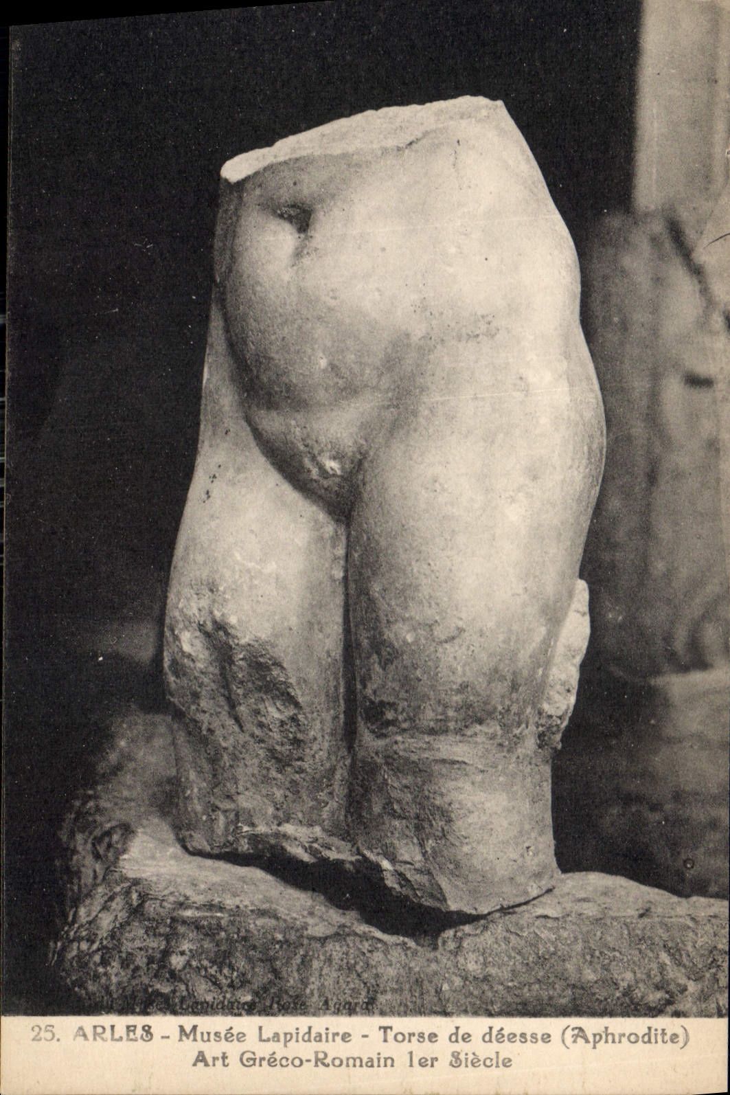 Arles - Lapidaire Museum - Torso of a Goddess (Aphrodite) - Greco-Roman Art 1st Century