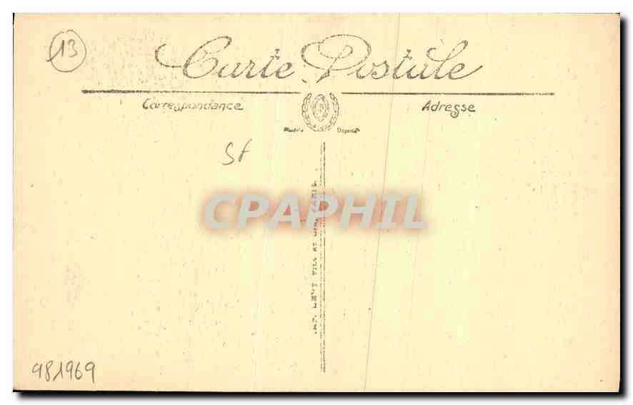 CPA Aix en Provence Portique de la Chjapelle de l'Hopital XVI S  — Rückseite