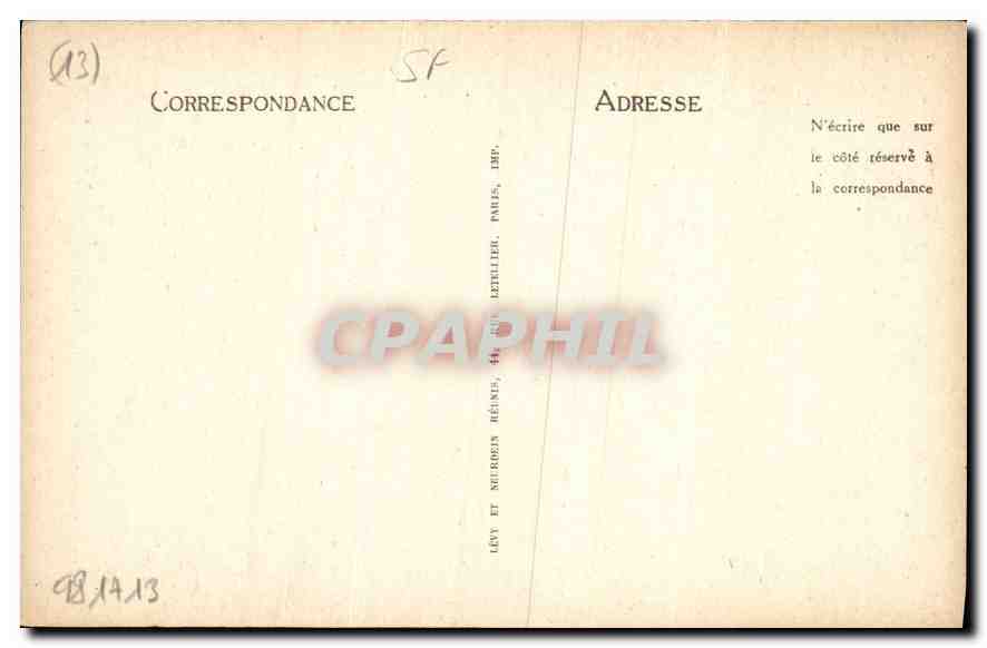CPA Aix en Provence Hotel d'Espagnet XVII siecle Cariatides Cours Mirabeau  — Verso